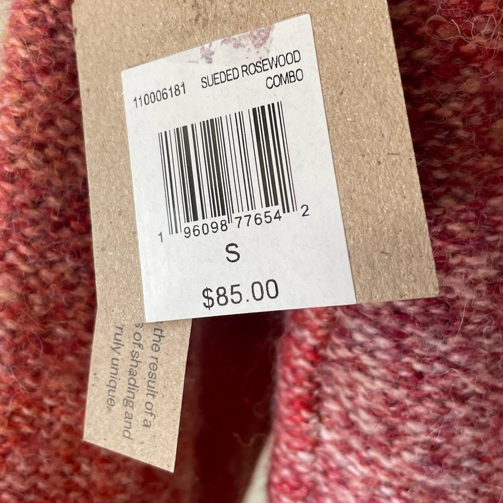 Frye & Co Pink Ombré Knit Tassel Sweater Spacedyed Size Small NWT - Picture 5 of 6